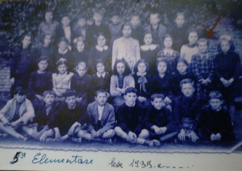 La quinta elementare della leva del 1935 a Montà d’Alba.