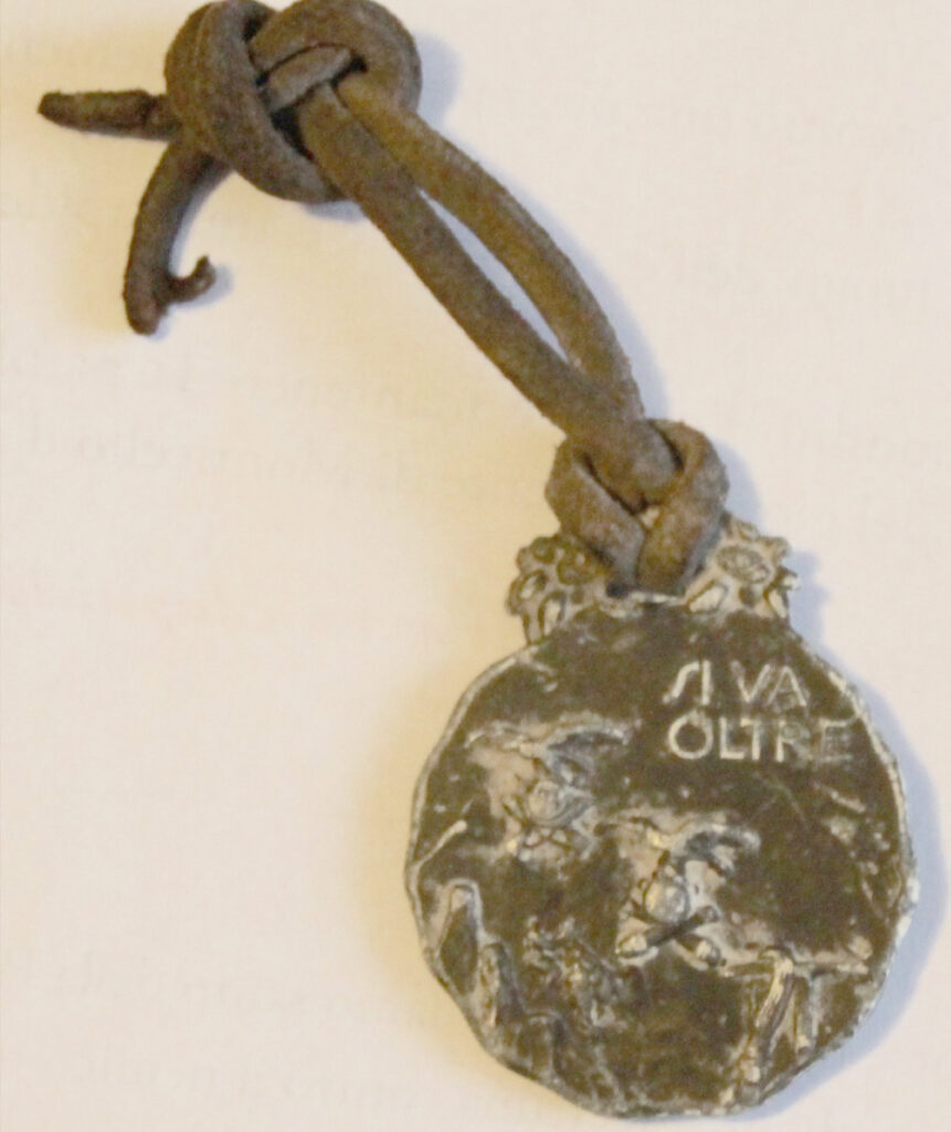 medaglietta della Madonna degli Alpini appartenuta a Pier Augusto Dacomo